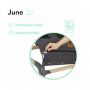 Lionelo - Fotoliu balansoar June, Cu arcada cu jucarii, Ergonomic, Balansare manuala, Pliabil, 0 luni+, Gri