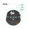 Lionelo - Fotoliu balansoar June, Cu arcada cu jucarii, Ergonomic, Balansare manuala, Pliabil, 0 luni+, Gri