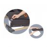 Lionelo - Fotoliu balansoar June, Cu arcada cu jucarii, Ergonomic, Balansare manuala, Pliabil, 0 luni+, Gri