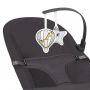 Lionelo - Fotoliu balansoar June, Cu arcada cu jucarii, Ergonomic, Balansare manuala, Pliabil, 0 luni+, Gri