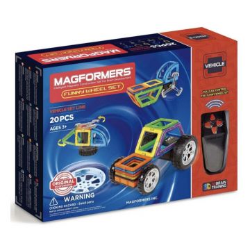 Clicstoys Set magnetic Roti amuzante, Magformers