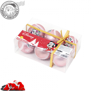 EMA Set 6 Globuri brad Craciun Minnie Mouse