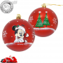 Set 6 Globuri brad Craciun Mickey Mouse 8 cm