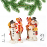 EMA Ornament Craciun Om de zapada cu craciunita 6 cm