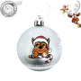 EMA Set 10 Globuri brad Craciun Paw Patrol argintii
