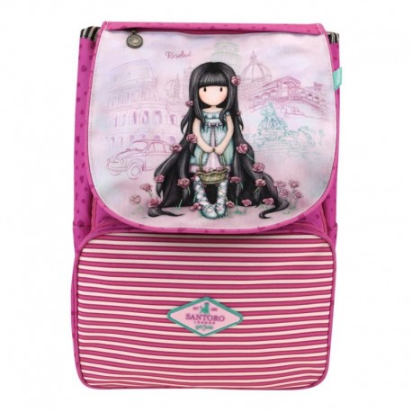 Santoro Gorjuss Cityscape rucsac cu clapeta Rosebud