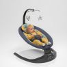 Lionelo - Balansoar si sezlong copii, Ralf, 2 in 1, Electric, Cu telecomanda si cablu USB, Cu miscare laterala de balansare si 5