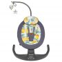 Lionelo - Balansoar si sezlong copii, Ralf, 2 in 1, Electric, Cu telecomanda si cablu USB, Cu miscare laterala de balansare si 5