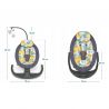 Lionelo - Balansoar si sezlong copii, Ralf, 2 in 1, Electric, Cu telecomanda si cablu USB, Cu miscare laterala de balansare si 5