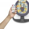 Lionelo - Balansoar si sezlong copii, Ralf, 2 in 1, Electric, Cu telecomanda si cablu USB, Cu miscare laterala de balansare si 5