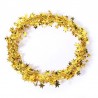 Ghirlanda metalica rosie cu stelute - 7.5 m, 45187