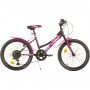 Dino Bikes Bicicleta copii  20' MTB fete Sport negru cu 6 viteze