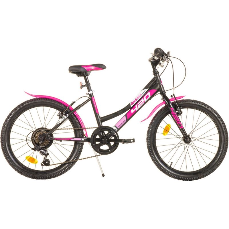Dino Bikes Bicicleta copii  20' MTB fete Sport negru cu 6 viteze
