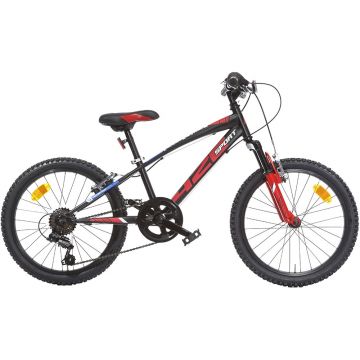 Dino Bikes Bicicleta copii 20' MTB baieti Sport negru cu 6 viteze si suspensie