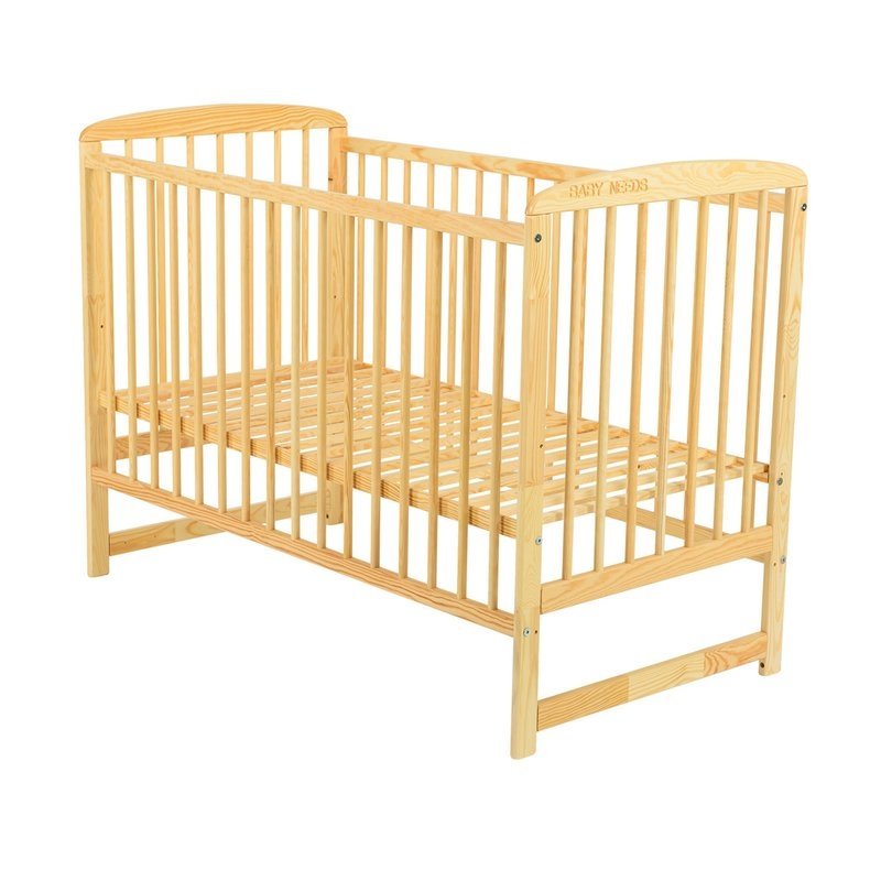 BabyNeeds Patut din lemn Ola 120X60 cm Natur