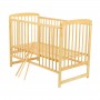 BabyNeeds Patut din lemn Ola 120X60 cm Natur
