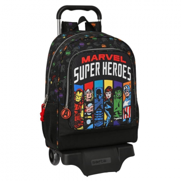 Safta Ghiozdan cu troler scoala Avengers Super Heroes