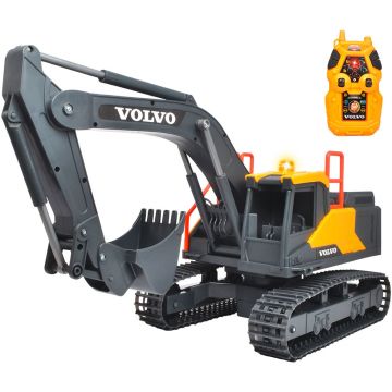 Dickie Toys Excavator Volvo Mining 60 cm cu telecomanda, lumini si sunete gri