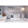Hubners Patut copii din lemn  Karly 120x60 alb cu sertar