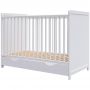 Hubners Patut copii din lemn  Paula 120x60 alb cu sertar