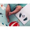 Petite&Mars - Cerneala pentru amprente mulaj, Utilizare multipla, Baby Dab, Unisex, Gri