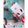 Petite&Mars - Cerneala pentru amprente mulaj, Utilizare multipla, Baby Dab, Unisex, Gri