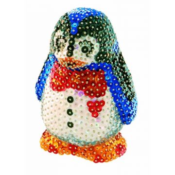 Sequin Art 3D Set creativ Pinguin