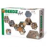 Ses Creative Set margele de calcat Beedz Art - Safari cu placi hexagonale