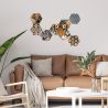Ses Creative Set margele de calcat Beedz Art - Safari cu placi hexagonale