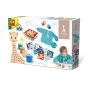 Ses Creative Girafa Sophie - Set acuarele pentru degetele cu planse si sort