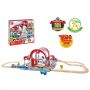 Hape Jucarie din lemn - Set Gara Centrala (45 piese)