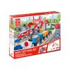 Hape Jucarie din lemn - Set de trenuri urbane (51 piese)