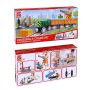 Hape Jucarie din lemn - Set tren de marfa cu macara (34 piese)