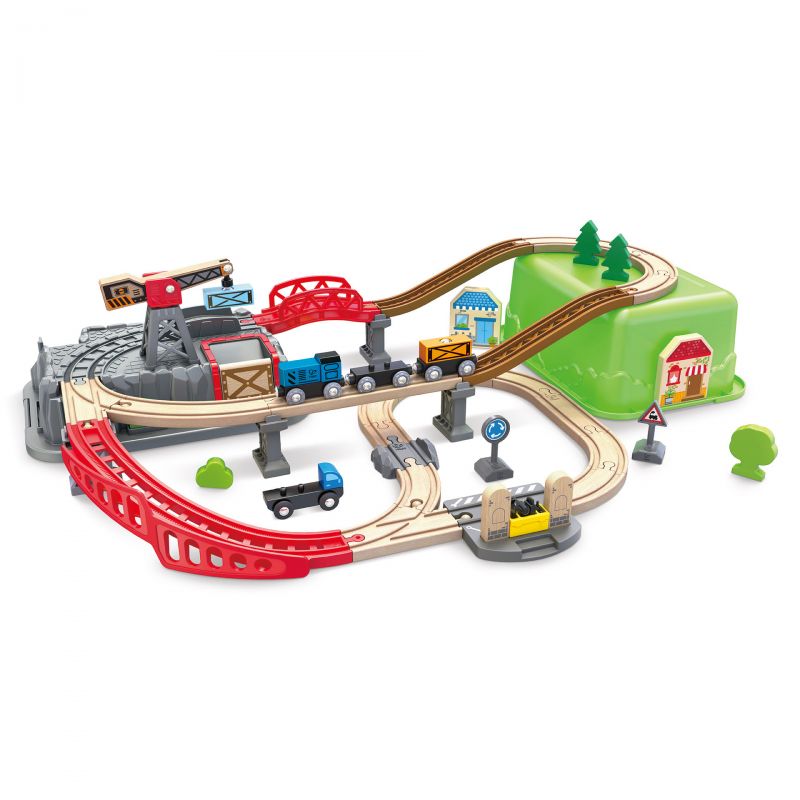 Hape Jucarie din lemn - Set tren constructii (50 piese) Hape Jucarie din lemn - Set tren constructii (50 piese)