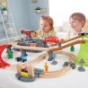 Hape Jucarie din lemn - Set tren constructii (50 piese)