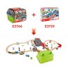 Hape Jucarie din lemn - Set tren constructii (50 piese)