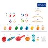 Hape Jucarie copii Quadrilla - circuit cu bile - Super spirala (129 piese)