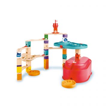 Hape Jucarie copii Quadrilla - circuit cu bile - Set cu galeti (90 piese)