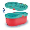 Hape Jucarie copii Quadrilla - circuit cu bile - Set cu galeti (90 piese)