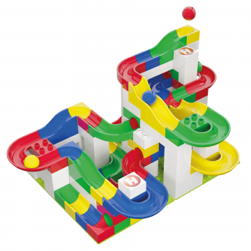 Hubelino Jucarie de construit pentru copii Marble Run (123 piese)