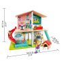 Hape Jucarie - Casuta de papusi cu mobila (8 camere si 9 efecte muzicale)