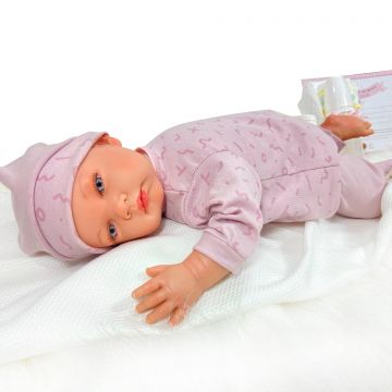 Nines D'Onil Papusa artizanala Celia - nou-nascut Premium, cu miros de vanilie (48 cm)
