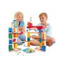 Hape Jucarie copii Quadrilla - circuit cu bile - Set de codare avansat (159 piese)