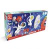 Hape Puzzle pentru copii Aventura in Spatiu (3 in 1) si joc storytelling