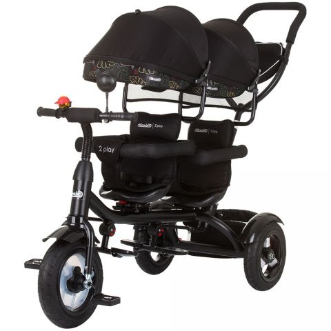 Chipolino Tricicleta gemeni  2Play obsidian leaves