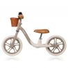 Bicicleta fara pedale, Lionelo, Alex Plus, Usoara, Cu ghidon si sa reglabile, Include cos depozitare si sonerie, Din otel, Cu ro