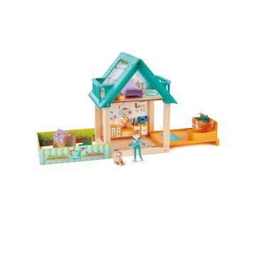 Hape Jucarie din lemn Set prietenii veterinari