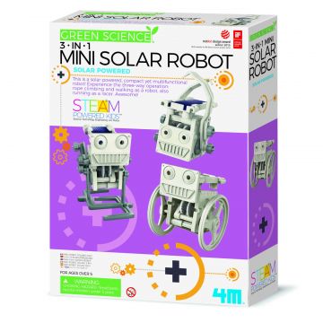 4M Kit constructie Robot Solar mini 3 in 1, Stiinta Verde - Green Science