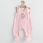 Set 5 piese, New Baby, Include Salopeta fara maneci, jacheta, body cu maneca lunga, caciulita, manusi, Marime 56, Din bumbac 100
