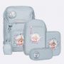 Beckmann Ghiozdan, rucsac ergonomic, set clasic 6 piese, Forest Deer Dusty Mint